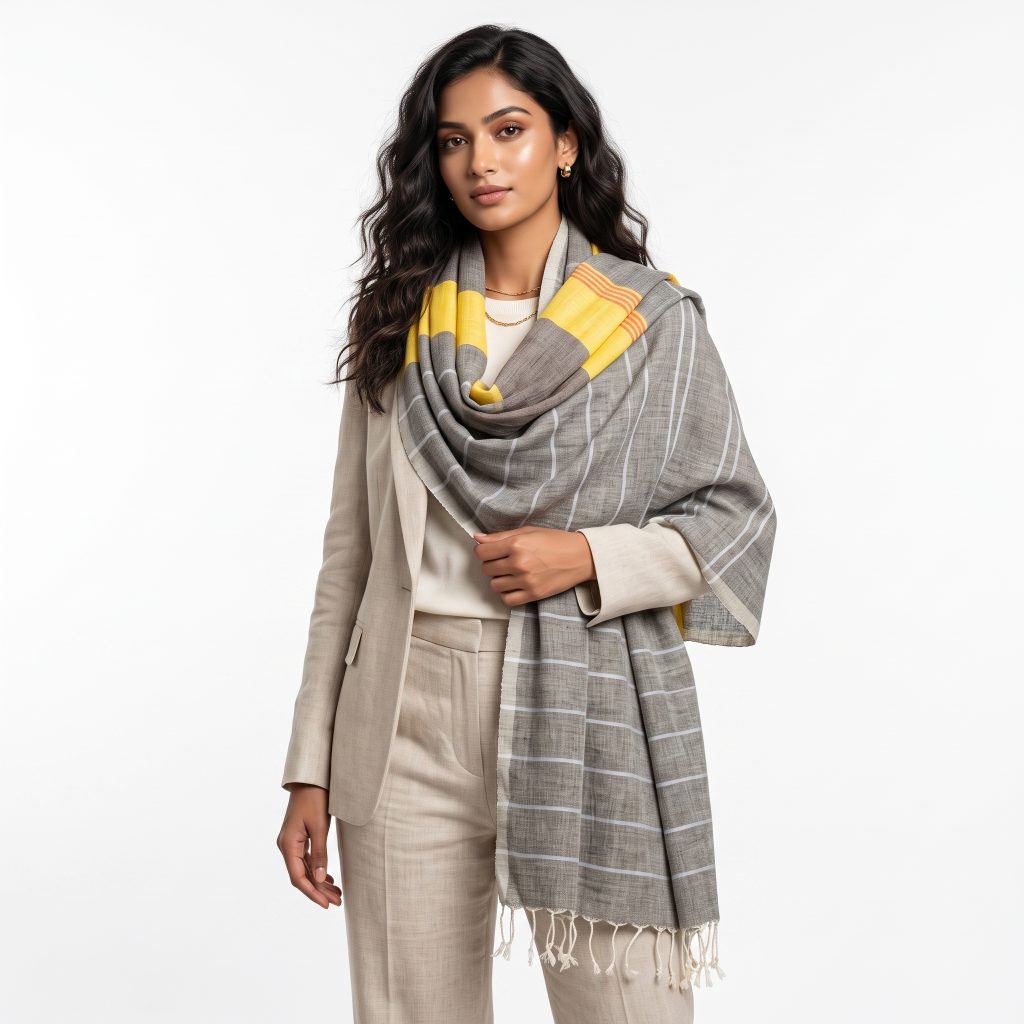 Handloom Scarf with Tassels