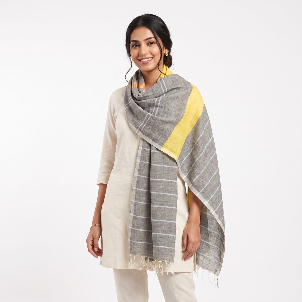 Handloom Scarf with Tassels